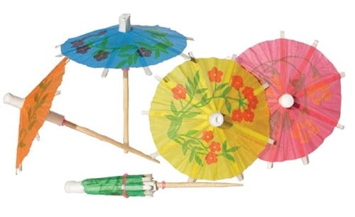 Feestbazaar Ijs parasols Hawaii (12st)