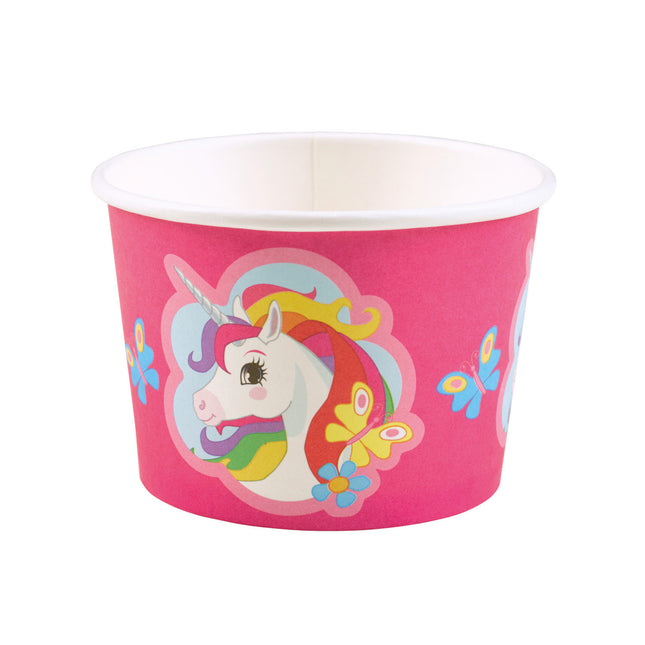 Feestbazaar IJsbekers Eenhoorn roze (8 Stuks)