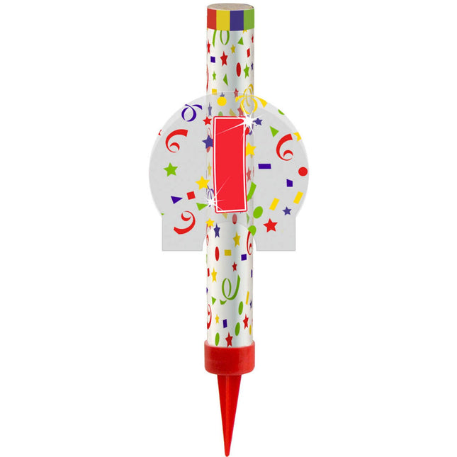 Feestbazaar Ijsfontein Confetti Print Cijfer 1