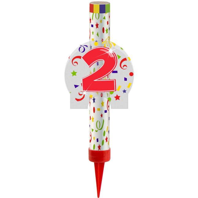 Feestbazaar Ijsfontein Confetti Print Cijfer 2