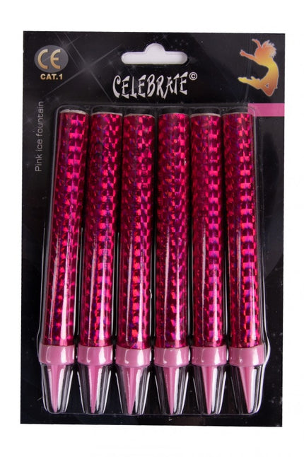 Feestbazaar IJsfonteinen Roze (6st)