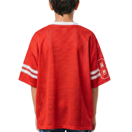 Feestbazaar Ijshockey Shirt kind Oversized Rood