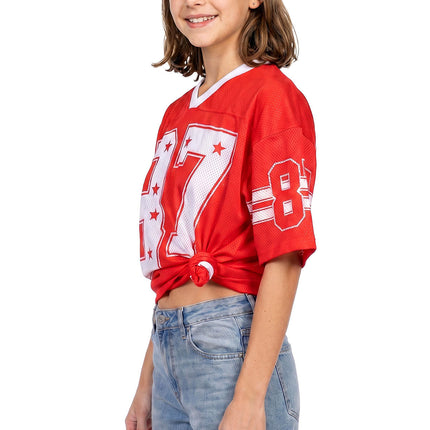 Feestbazaar Ijshockey Shirt kind Oversized Rood