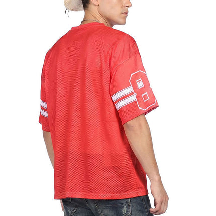 Feestbazaar Ijshockeyshirt Oversized Rood Unisex