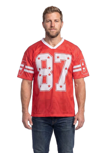Feestbazaar Ijshockeyshirt Oversized Rood Unisex