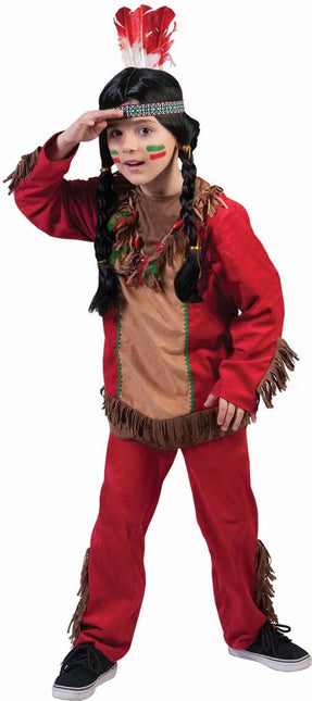 Feestbazaar Indiaans jongen kostuum Red Hawk elite
