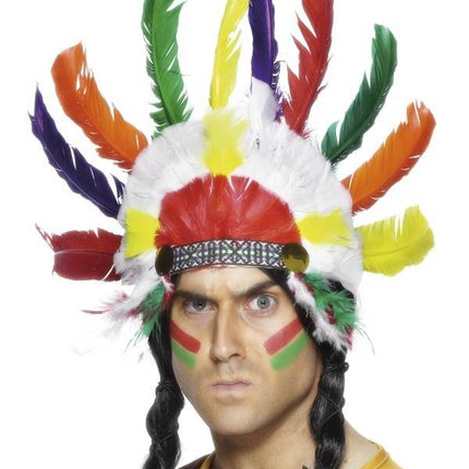 Feestbazaar Indianen hoofdtooi