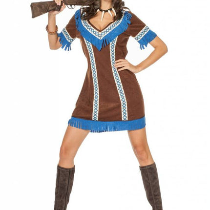 Feestbazaar Indianen jurk Tenderfoot