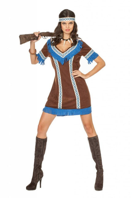 Feestbazaar Indianen jurk Tenderfoot