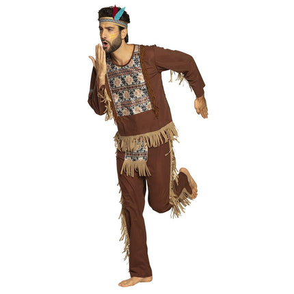 Feestbazaar Indianen Kostuum Bruine Beer Man