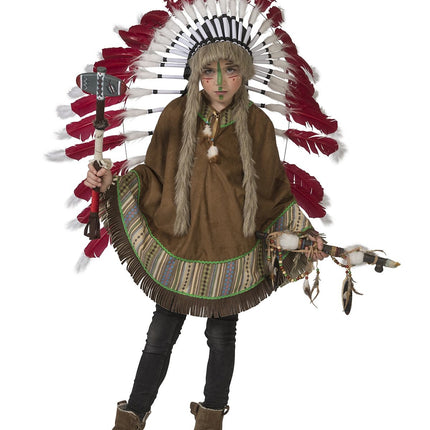 Feestbazaar Indianen Poncho Kind Mika