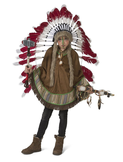Feestbazaar Indianen Poncho Kind Mika