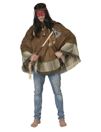 Feestbazaar Indianen Poncho Man Tumu