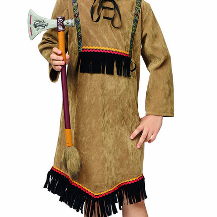 Feestbazaar Indianenjurk + hoofband meisje Blackfeet