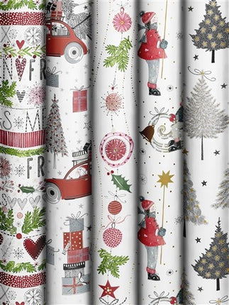 Feestbazaar Inpakpapier Kerstfeest Verschillende Talen