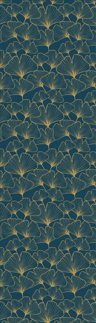 Feestbazaar Inpakpapier Waterlelies Blauw/Goud