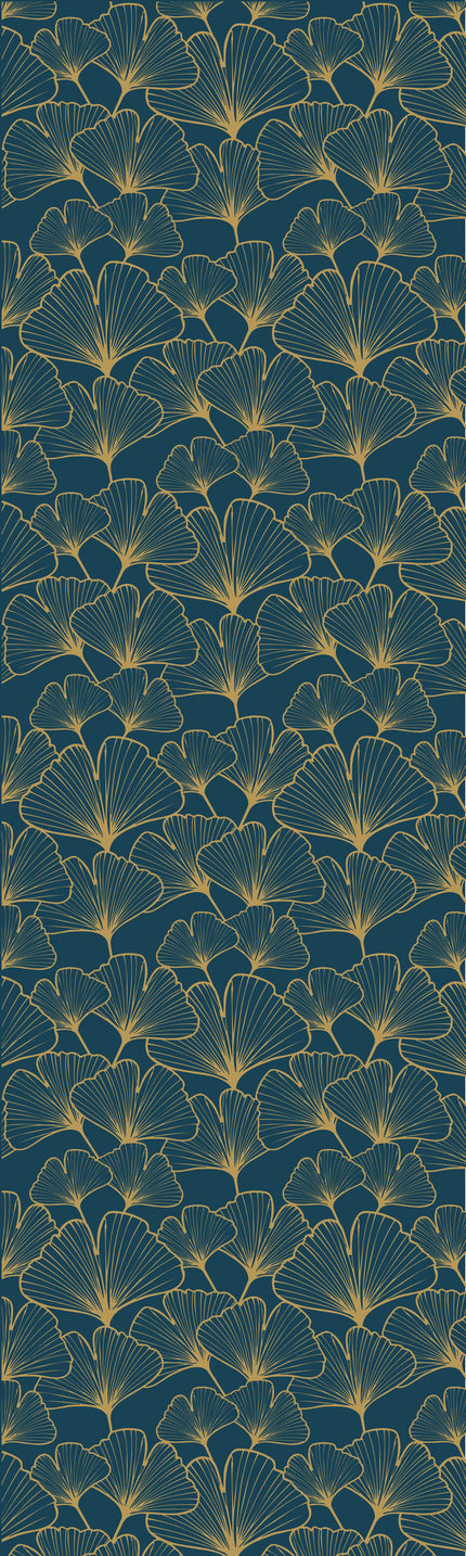 Feestbazaar Inpakpapier Waterlelies Blauw/Goud