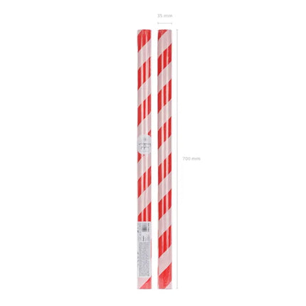 Feestbazaar Inpakpapier Zuurstok Rood/Roze (70x200cm)