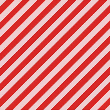Feestbazaar Inpakpapier Zuurstok Rood/Roze (70x200cm)
