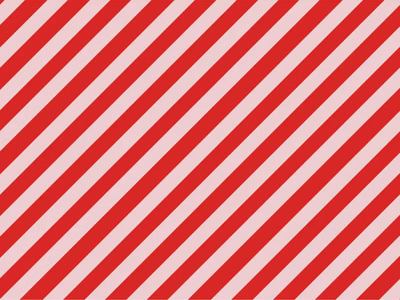 Feestbazaar Inpakpapier Zuurstok Rood/Roze (70x200cm)