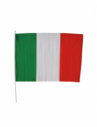 Feestbazaar Italiaanse vlag op stok 30x45cm