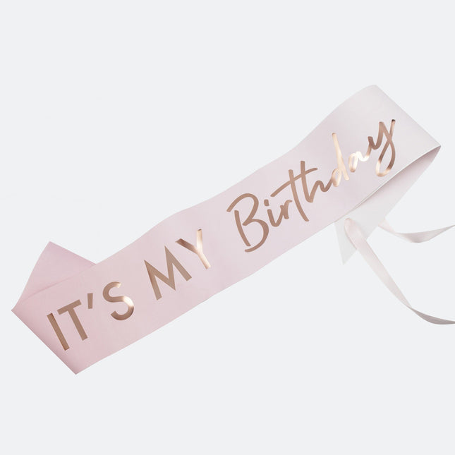 Feestbazaar It's My Birthday Sjerp Rose Goud