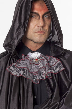 Feestbazaar Jabot Halloween grijs