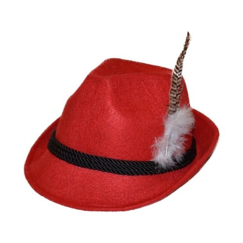 Feestbazaar Jagershoedje Tirol Rood