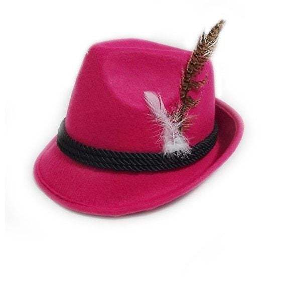Feestbazaar Jagershoedje Tirol Roze