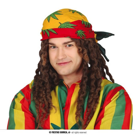 Feestbazaar Jamaicaanse Bandana Wietblad