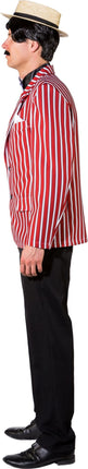 Feestbazaar Jaren 20 Jasje Gestreept Rood/Wit