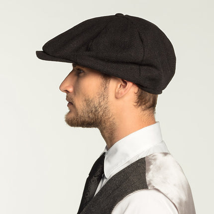 Feestbazaar Jaren 20 Peaky Blinders Pet Zwart