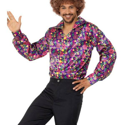 Feestbazaar Jaren 60 hippie blouse man