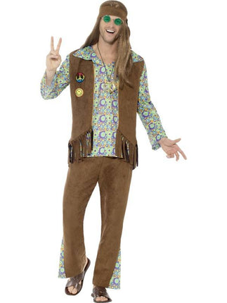 Feestbazaar Jaren 60 hippie kostuum man
