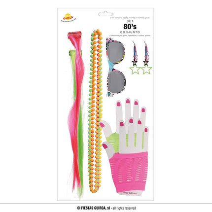 Feestbazaar Jaren 80 Accessoire set Joyce