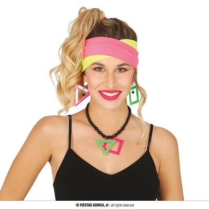 Feestbazaar Jaren 80 accessoire set Linda (5-delig)