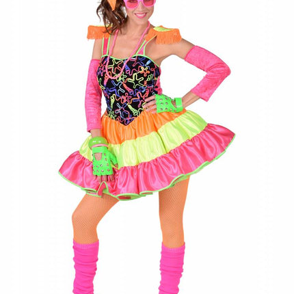 Feestbazaar Jaren 80 Disco Vrouw Kostuum