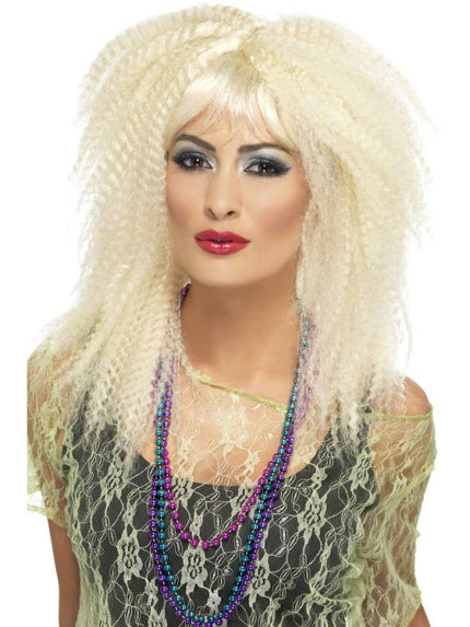 Feestbazaar Jaren 80 pruik blond