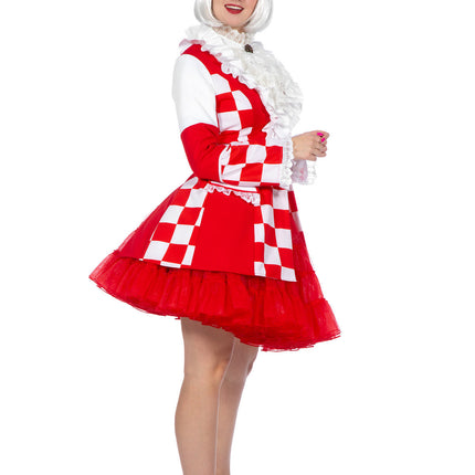 Feestbazaar Jas Brabant Dames Rood/Wit Premium
