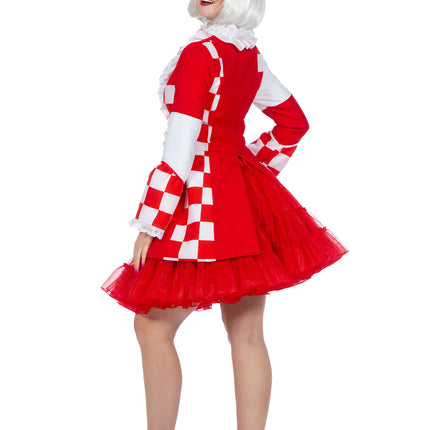 Feestbazaar Jas Brabant Dames Rood/Wit Premium