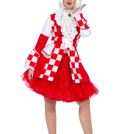Feestbazaar Jas Brabant Dames Rood/Wit Premium