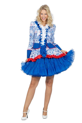 Feestbazaar Jas Holland Luxe Dames Delfs Blauw