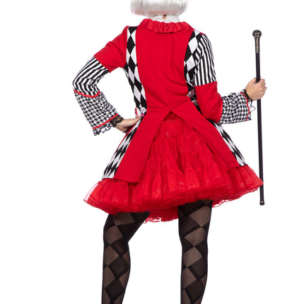 Feestbazaar Jas Ruiten rood/wit/zwart Dames Premium