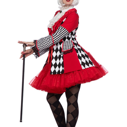 Feestbazaar Jas Ruiten rood/wit/zwart Dames Premium