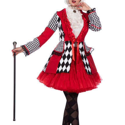 Feestbazaar Jas Ruiten rood/wit/zwart Dames Premium