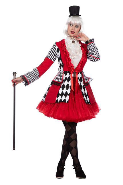 Feestbazaar Jas Ruiten rood/wit/zwart Dames Premium