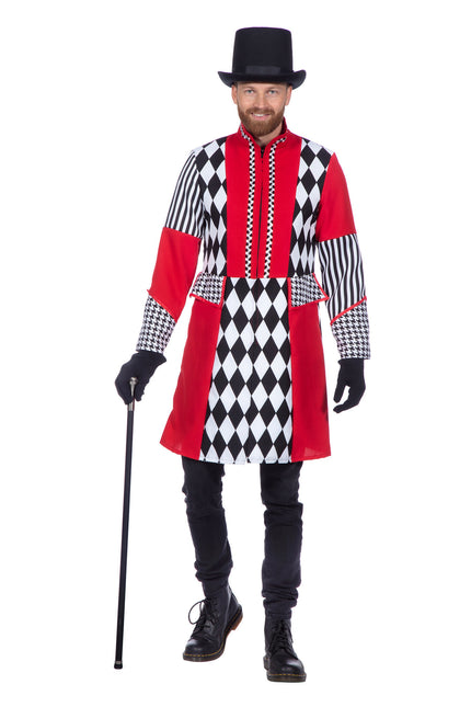Feestbazaar Jas Ruiten rood/wit/zwart Heren Premium