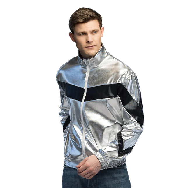 Feestbazaar Jasje Cosmic Zilver Heren Retro