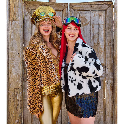Feestbazaar Jasje Fluffy Cow Chic (M/L)