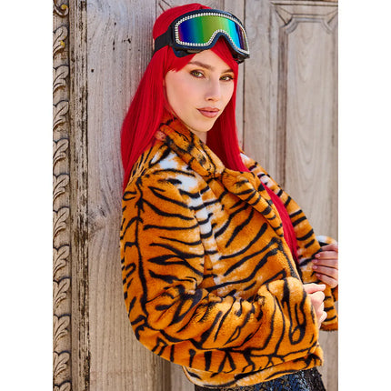 Feestbazaar Jasje Fluffy Fierce Tijger (M/L)